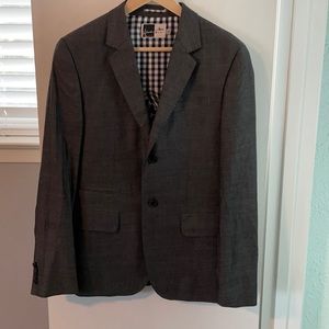 Men’s Howe 40 blazer grey textured.